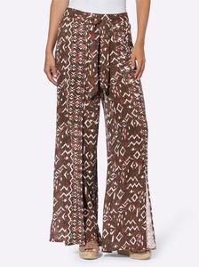 Широкие брюки heine, каштаново-коричневый/темно-коричневый
