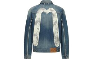 Джинсовая куртка мужская синяя Evisu, синий