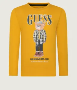 Лонгслив regular fit Guess, горчичный