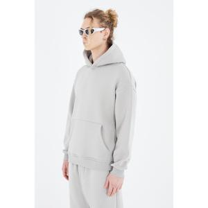 Толстовка Megaman Oversize Fit Basic Hoodie, серый