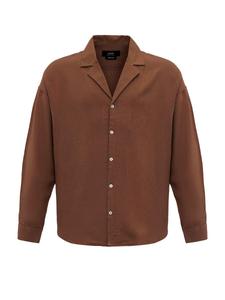 Рубашка на пуговицах классического кроя Antioch, коричневый