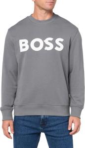 BOSS мужской свитшот с логотипом Bold Logo, френч терри, Mushroom Grey