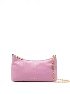 Сумка на плечо в вертикальную полоску Coccinelle, розовый