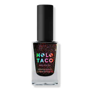Специальный лак для ногтей Holo Taco, Waste Of Space (black jelly with iridescent flakes & holo glitter)
