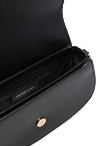 Сумка-мессенджер Mila East West средней длины из кожи Michael Michael Kors, черная