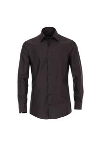 Мужская деловая рубашка однотонного современного кроя Venti, темно-серый