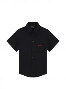 Рубашка с карманом на пуговице Barrow Kids, черный