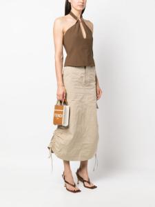 Сумка-тоут Sunshine размера мини FENDI, коричневый