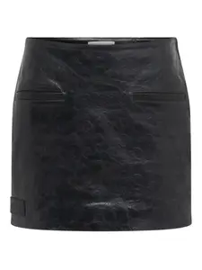 Лаковая кожаная юбка Moon Marine Serre, черный