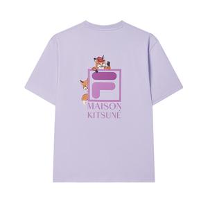 FILA Футболка Maison Kitsune Little Fox мужская Fantasy Purple