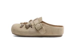 Женские сандалии с закрытым носком, устойчивые к истиранию и запаху HLA, Beige Apricot