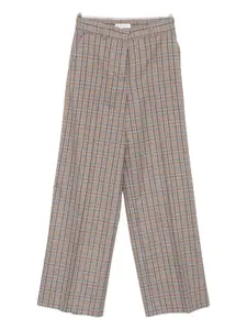 Прямые брюки в клетку Manuel Ritz, коричневый