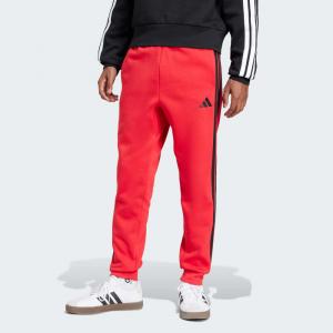Спортивные брюки Adidas Essentials 3-Stripes Fleece Pants, цвет Pure Ruby/Black