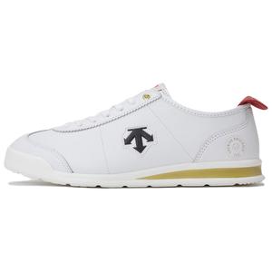 DESCENTE Кроссовки Crontempo дышащие низкие для бега унисекс белый красный золотой, цвет White Red Gold