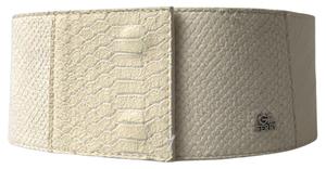 Модный ремень Chic Off White с застежкой-кнопкой Gianfranco Ferre, кремовый