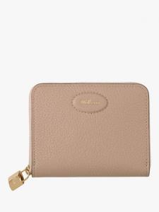 Маленький кожаный кошелек Eliza с молнией Mulberry, Rosewater