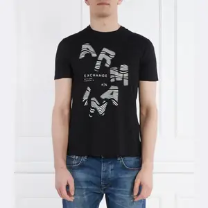 Футболка стандартного кроя Armani Exchange, черный