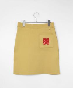 Вязаная юбка квадратного кроя Archivio, цвет Yellow(045)