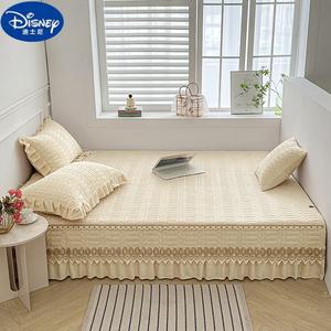 Disney Простыня на резинке 320х200 см с подгибом 35 см и парой наволочек, молочный бархат, цвет Cream Yellow