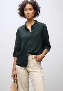 Блуза Street One Button-down blouse, Grün/Dark Green