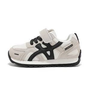 Нескользящие, износостойкие, легкие, амортизирующие, низкие повседневные кроссовки для детей ABC KIDS, черный/белый/серый