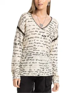 Шелковый пуловер Johhny Was The V-Neck Whipstitch с V-образным вырезом и декоративной строчкой Johnny Was