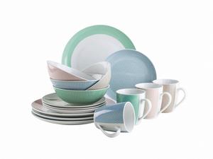 Столовый набор Mäser, светло-розовый/бежевый/пастельно-зеленый/пастельно-синий