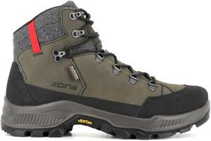 Ботинки для походов Alpina STADOR Premium, Высота до щиколотки 18 см, Водонепроницаемые туристические ботинки с дышащей мембраной, Протектор для любой погоды - противоскользящая подошва, Сделано в Европе, зеленый