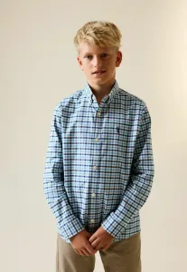 Рубашка оксфорд с длинным рукавом Next, Blue Gingham