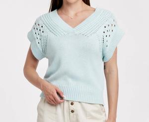 Топ Renata Knit в цвете аквамарин Another Love, Aquamarine