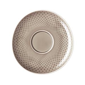 Junto Pearl Grey - Фарфоровое блюдце Cafe au Lait 18 см Rosenthal, серый