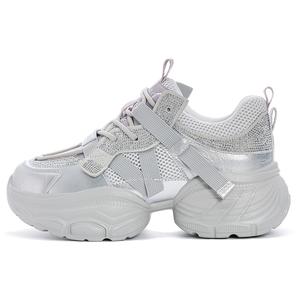 DAPHNE Дышащие утолщенные кроссовки на платформе для увеличения роста женские фиолетовые, цвет Purple