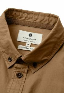 Рубашка Anerkjendt, светло-коричневый
