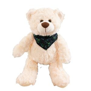 Плюшевая кукла милый медвежонок с цветком в виде сердца, высота 30 см Fat Fat Dragon, белый