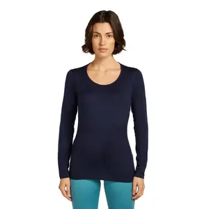 Базовый слой с длинным рукавом Icebreaker Merino 200 Oasis LS Scoop, синий