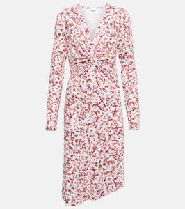 Платье миди из джерси с принтом Jadiya Marant Etoile, экрю