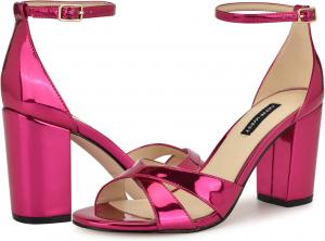 Сандалии Nine West Saile, цвет Dark Pink Mirror Metallic