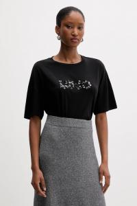 Хлопковая футболка Liu Jo, черный