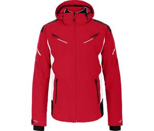 BERGSON Мужская утепленная горнолыжная куртка, водонепроницаемость 20 000 мм водяного столба, красная