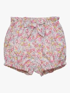 Детские хлопковые шорты-блумеры с цветочным принтом Trotters, Pink Claire Aude