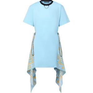 Платье Louis Vuitton с короткими рукавами, синий