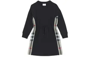 Детские платья Burberry Kids, цвет черный