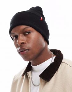 Шапка-бини Red Tab свободного кроя черного цвета Levi'S