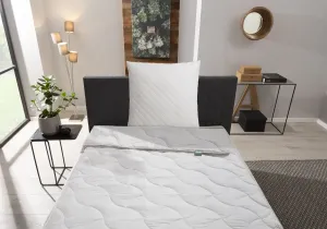 Вентилятор. Комфортное спальное одеяло из натурального волоса "Baby Alpaca" F.a.n. Schlafkomfort 135х200 см, белый