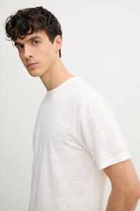 Льняная футболка Mc2 Saint Barth, бежевый