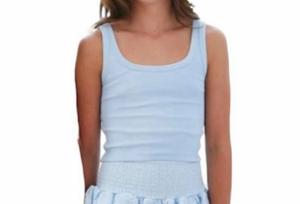 Stella майка с рубчиком в светло-голубом цвете THEME