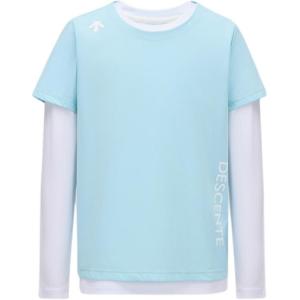 Комплект из двух футболок из коллекции TRAINING и TOUGH для подростков Descente, светлый синий-светлый синий