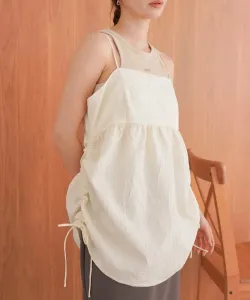 Бюстье-майка средней длины на завязках