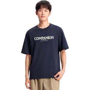 361° Футболка Unisex Mica Blue Crew Neck тонкая прямая посадка