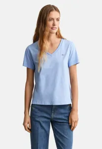 Базовая футболка с v-образным вырезом и эмблемой reg shield Gant, Palace Blue